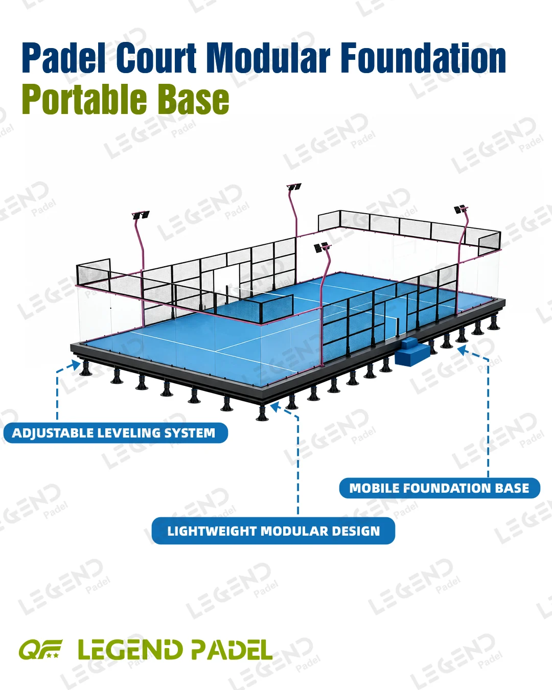 Padel Court Modular Foundation How to Build Courts on Sloped Land